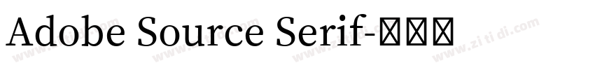 Adobe Source Serif字体转换 Adobe Source Serif字体转换